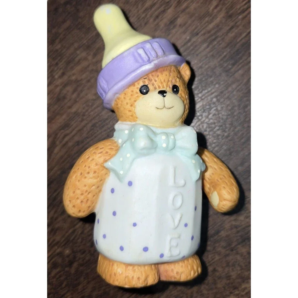 Lucy & Me White Baby Bottle Bear - Lucy Rigg - 1993 - Enesco